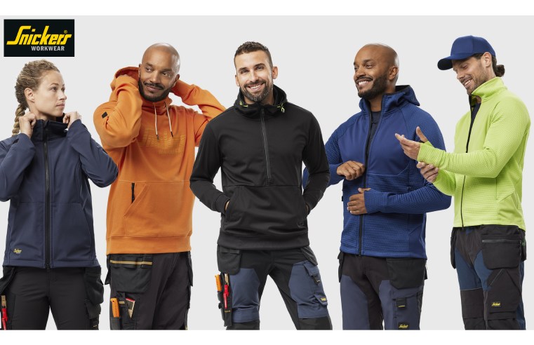 NEW WIND-PROTECTIVE JACKETS AND HOODIES FROM SNICKERS WORKWEAR