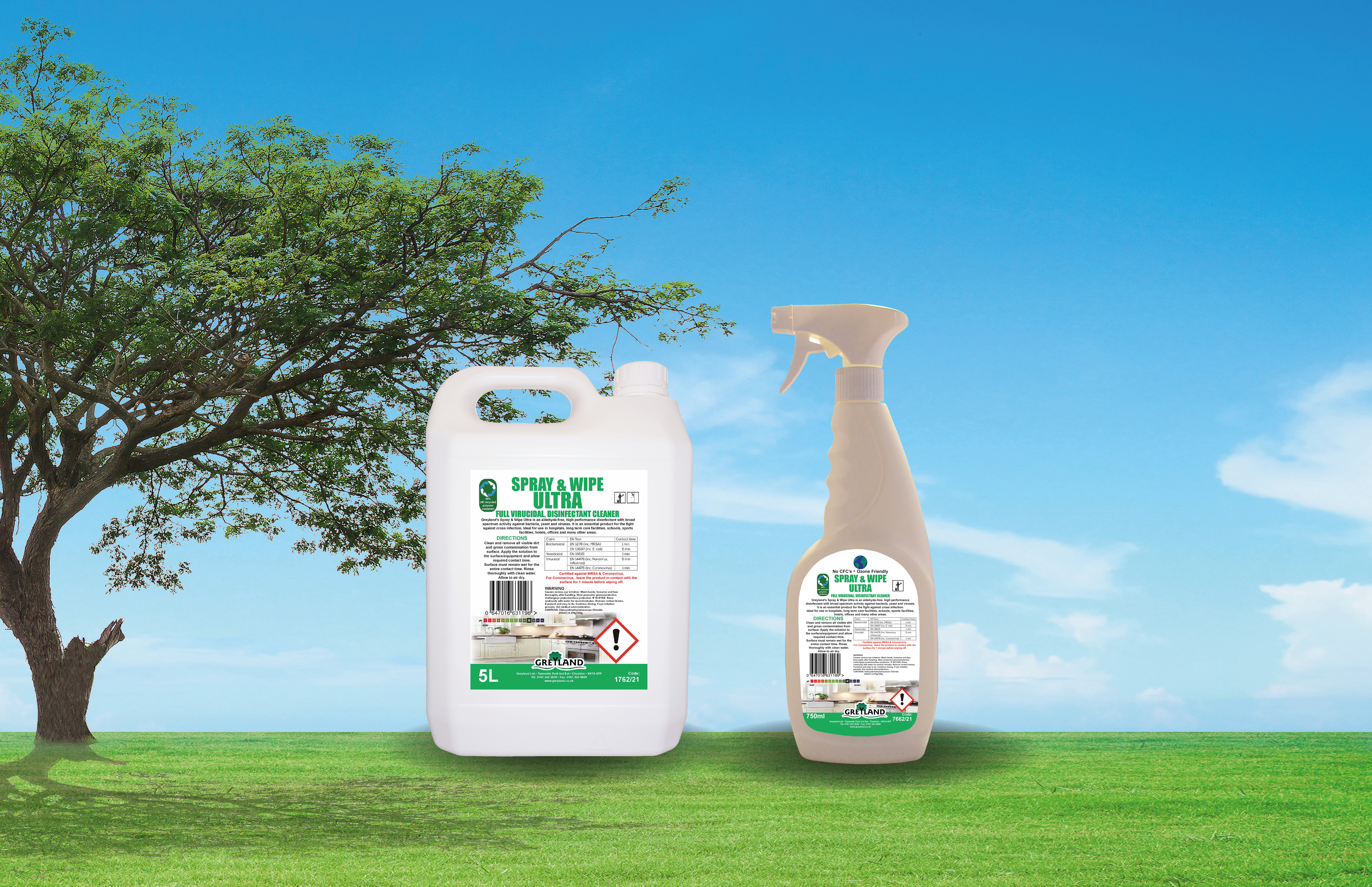 GREYLAND LAUNCHES FULL VIRUCIDAL DISINFECTANT CLEANER