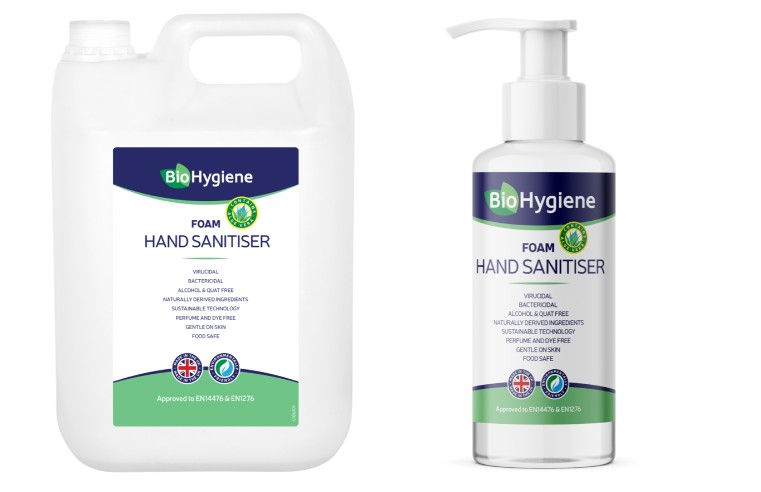 BIOHYGIENE MANUFACTURES ALCOHOL FREE FOAM HAND SANITISER