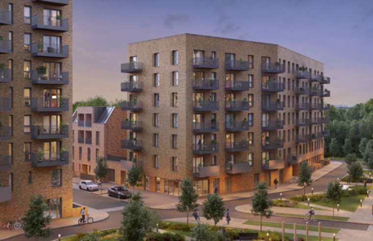 An artist’s impression of Lampton Parkside development in Hounslow