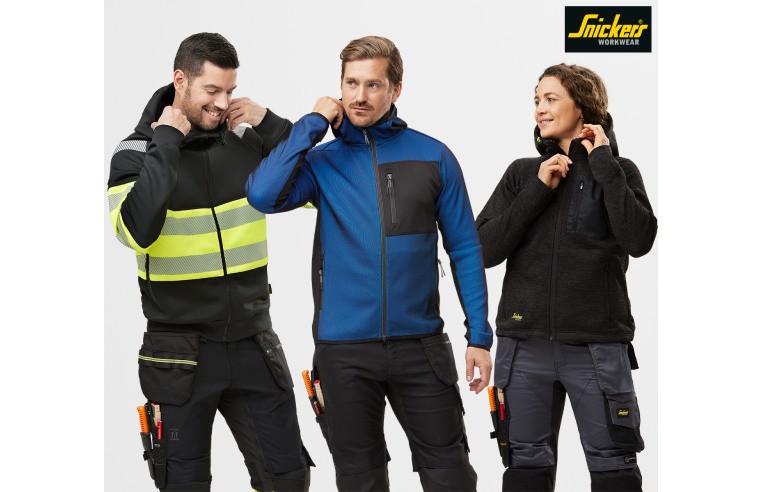 SUIT UP FOR WORK WITH SNICKERS WORKWEAR MID-LAYER CLOTHING