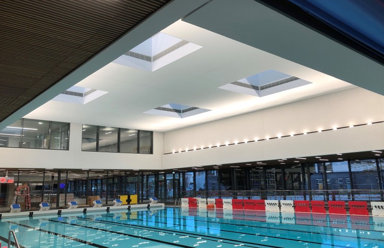 STO HELPS KEEP THE NOISE DOWN FOR NEW UNIVERSITY SWIMMING POOL